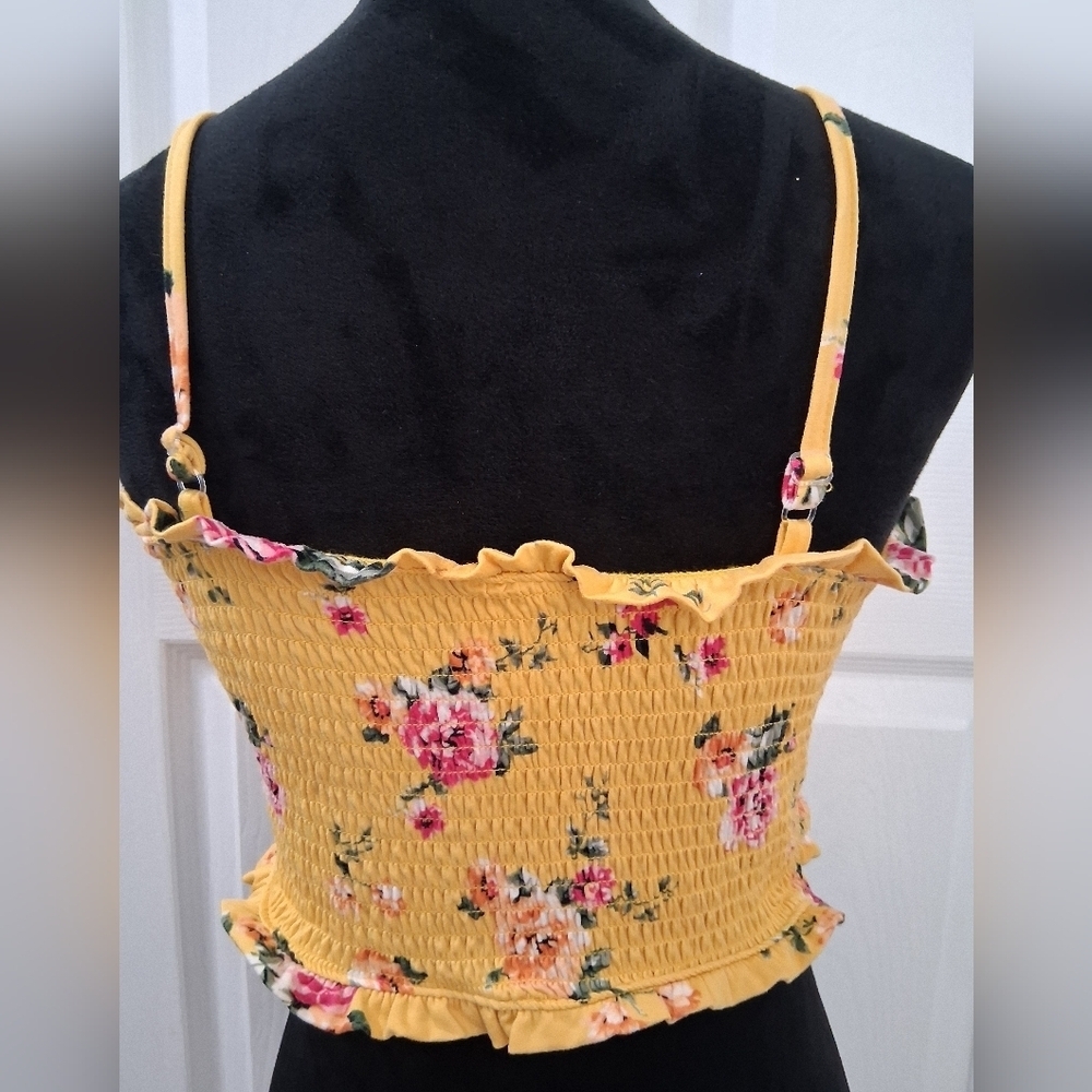 Floral 2 Piece Top & Skirt With Attached Shorts Size XL (15-17) - Picture 4 of 8